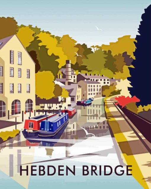 Hebden Bridge West Yorkshire Poster Diamond Painting