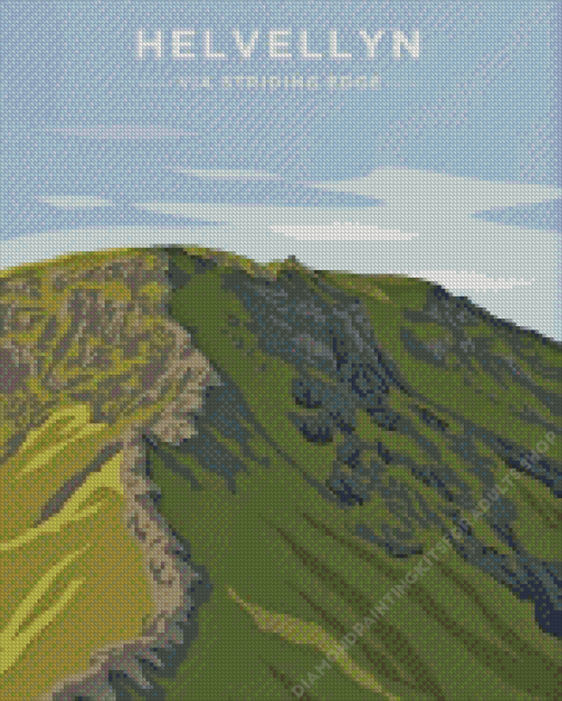 Helvellyn Striding Edge Poster Diamond Painting