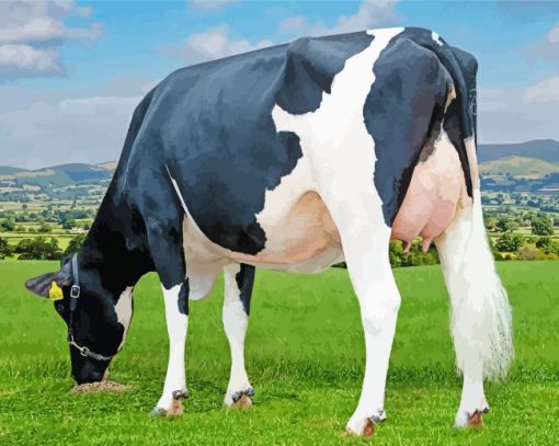 Holstein Friesian Cow Diamond Painting