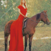 Horse Girl Photography Diamond Painting