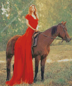 Horse Girl Photography Diamond Painting