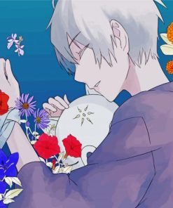 Hotarubi No Mori E Gin And Flowers Diamond Painting