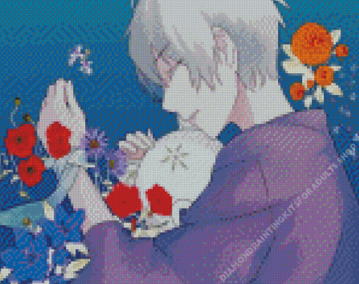 Hotarubi No Mori E Gin And Flowers Diamond Painting