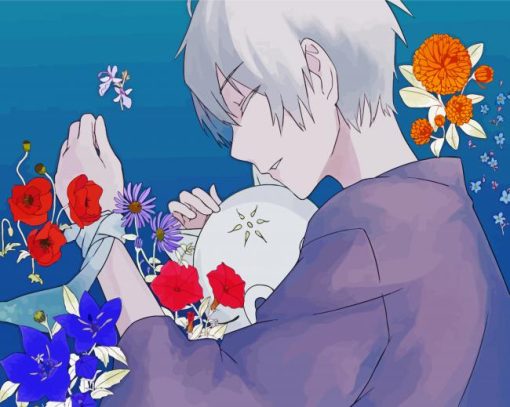 Hotarubi No Mori E Gin And Flowers Diamond Painting