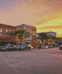 Howell Street Sunset Diamond Painting