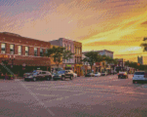 Howell Street Sunset Diamond Painting