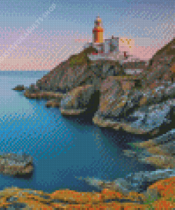 Howth Seaside Lighthouse Diamond Painting