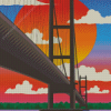 Humber Bridge Poster Art Diamond Painting