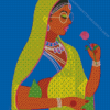 Indian Pop Art Diamond Painting