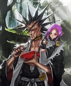 Kenpachi Zaraki With Yachiru Diamond Painting