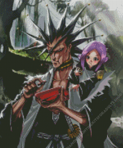 Kenpachi Zaraki With Yachiru Diamond Painting