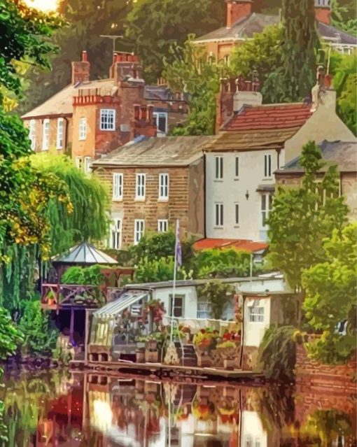 Knaresborough Town in England Diamond Painting