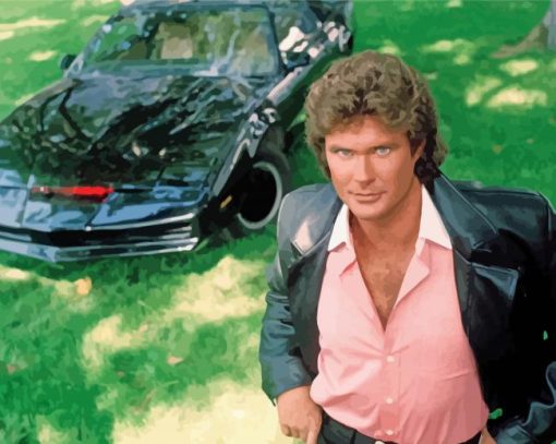 Knight Rider Character Diamond Painting