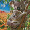 Koalas Bear Diamond Painting