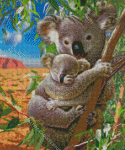 Koalas Bear Diamond Painting