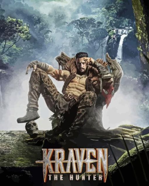 Kraven The Hunter Movie Poster Diamond Painting