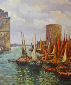 La Rochelle Harbor Art Diamond Painting