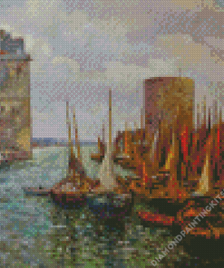 La Rochelle Harbor Art Diamond Painting