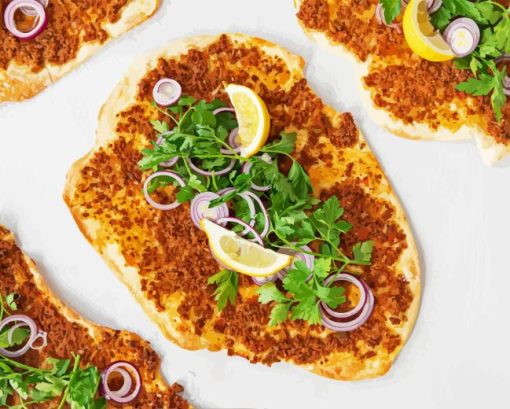 Lahmacun Food Diamond Painting