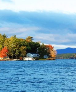 Lake Winnipesaukee In New Hampshire Diamond Painting