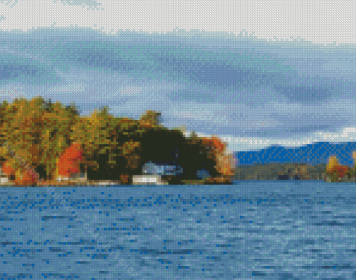 Lake Winnipesaukee In New Hampshire Diamond Painting