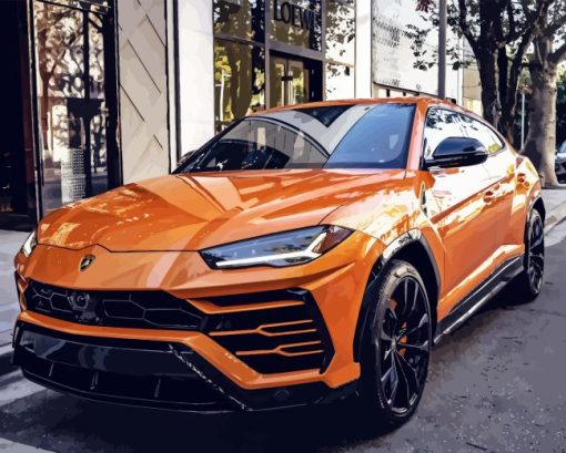 Lamborghini Urus Camel Color Diamond Painting