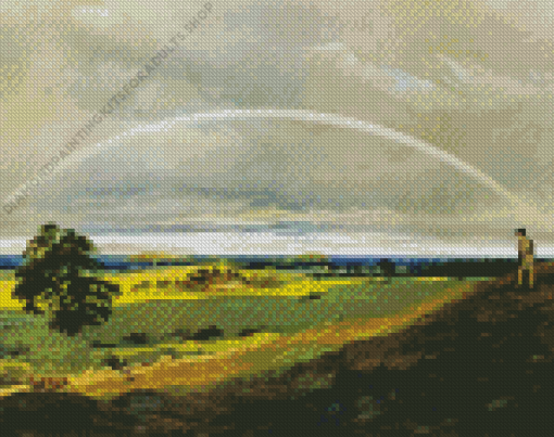 Landscape With Rainbow David Friedrich Diamond Painting