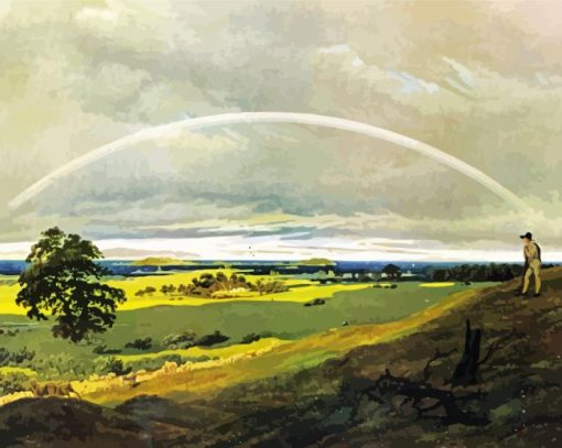 Landscape With Rainbow David Friedrich Diamond Painting