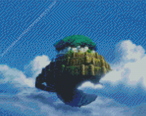 Laputa Castle In The Sky Diamond Painting