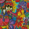 Laurel Burch Cats Diamond Painting