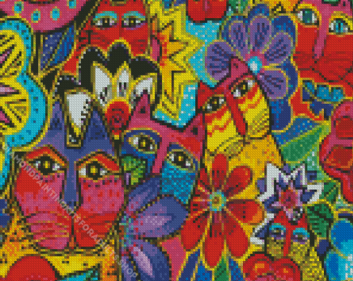 Laurel Burch Cats Diamond Painting