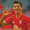 Lewandowski Player Diamond Painting