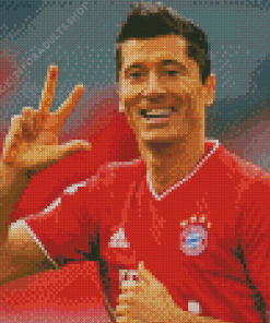 Lewandowski Player Diamond Painting