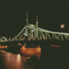 Liberty Bridge Budapest By Night Diamond Painting