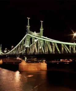 Liberty Bridge Budapest By Night Diamond Painting