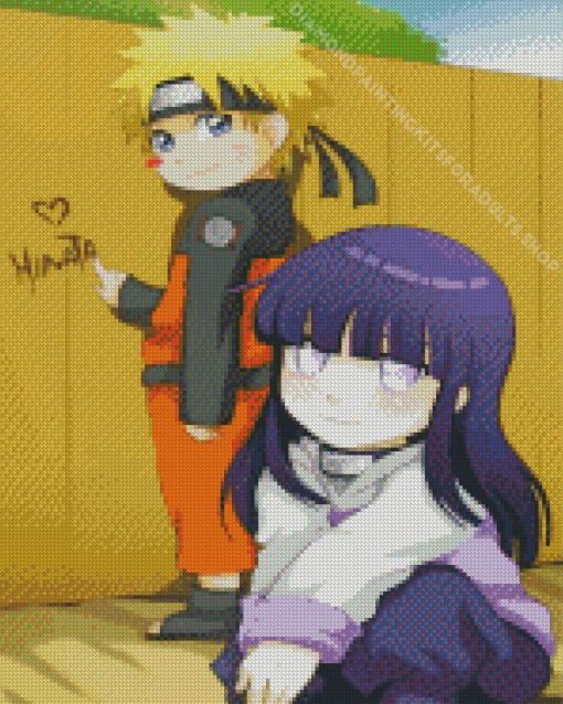 Little Hinata And Naruto Diamond Painting