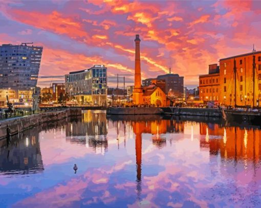 Liverpool Sunset Diamond Painting