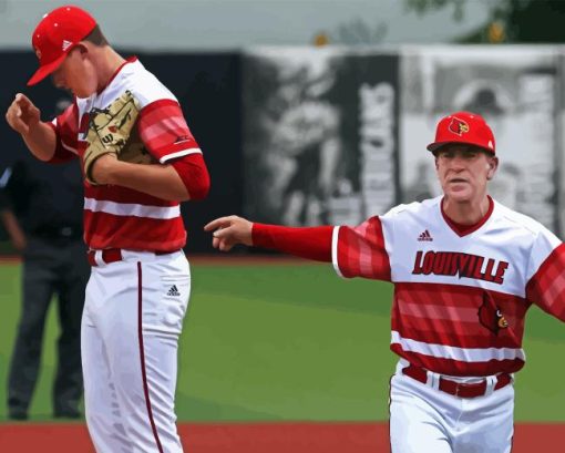 Louisville Cardinals Baseballers Diamond Painting