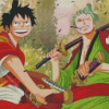 Luffy And Zoro Diamond Painting