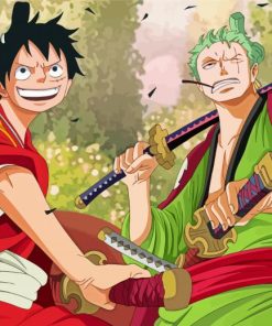 Luffy And Zoro Diamond Painting