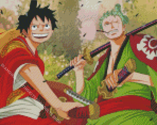 Luffy And Zoro Diamond Painting