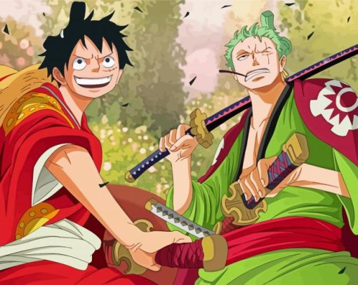 Luffy And Zoro Diamond Painting