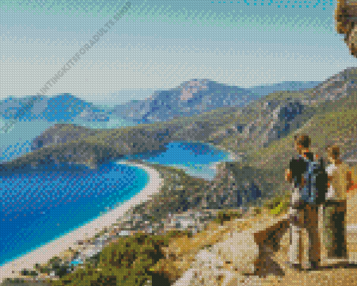 Lycian Way Turkey Hikers Diamond Painting