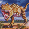 Mad Dinosaur Diamond Painting