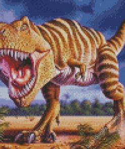 Mad Dinosaur Diamond Painting