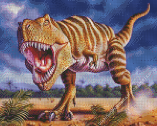 Mad Dinosaur Diamond Painting