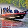 Man On Bass Boat Diamond Painting