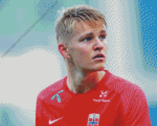 Martin Odegaard Player Diamond Painting