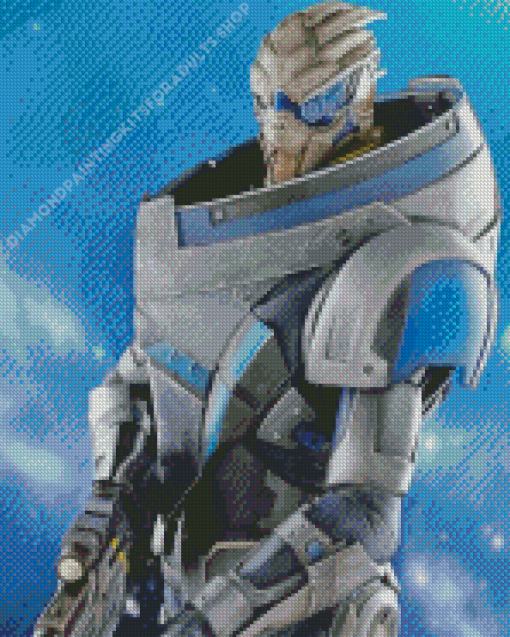 Mass Effect Turian Garrus Vakarian Diamond Painting