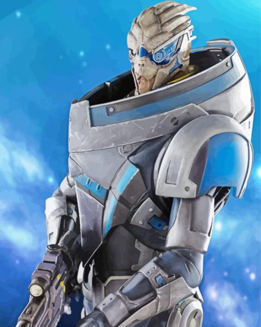 Mass Effect Turian Garrus Vakarian Diamond Painting